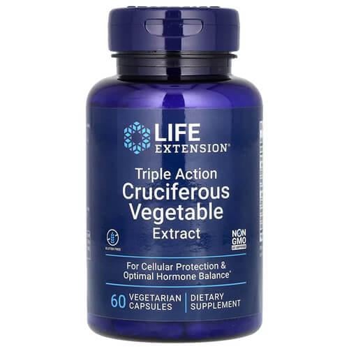 Брокколи Life Extension Triple Action Cruciferous Vegetable Extract 60 капс. (LEX-14686)