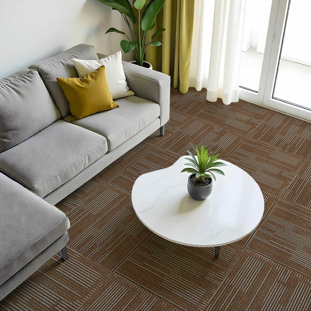 Плитка під ковролін без клейового шару 500х500х4мм Коричневий (SW-00002712) - фото 6 Плитка під ковролін без клейового шару 500х500х4мм Коричневий (SW-00002712) - фото 6