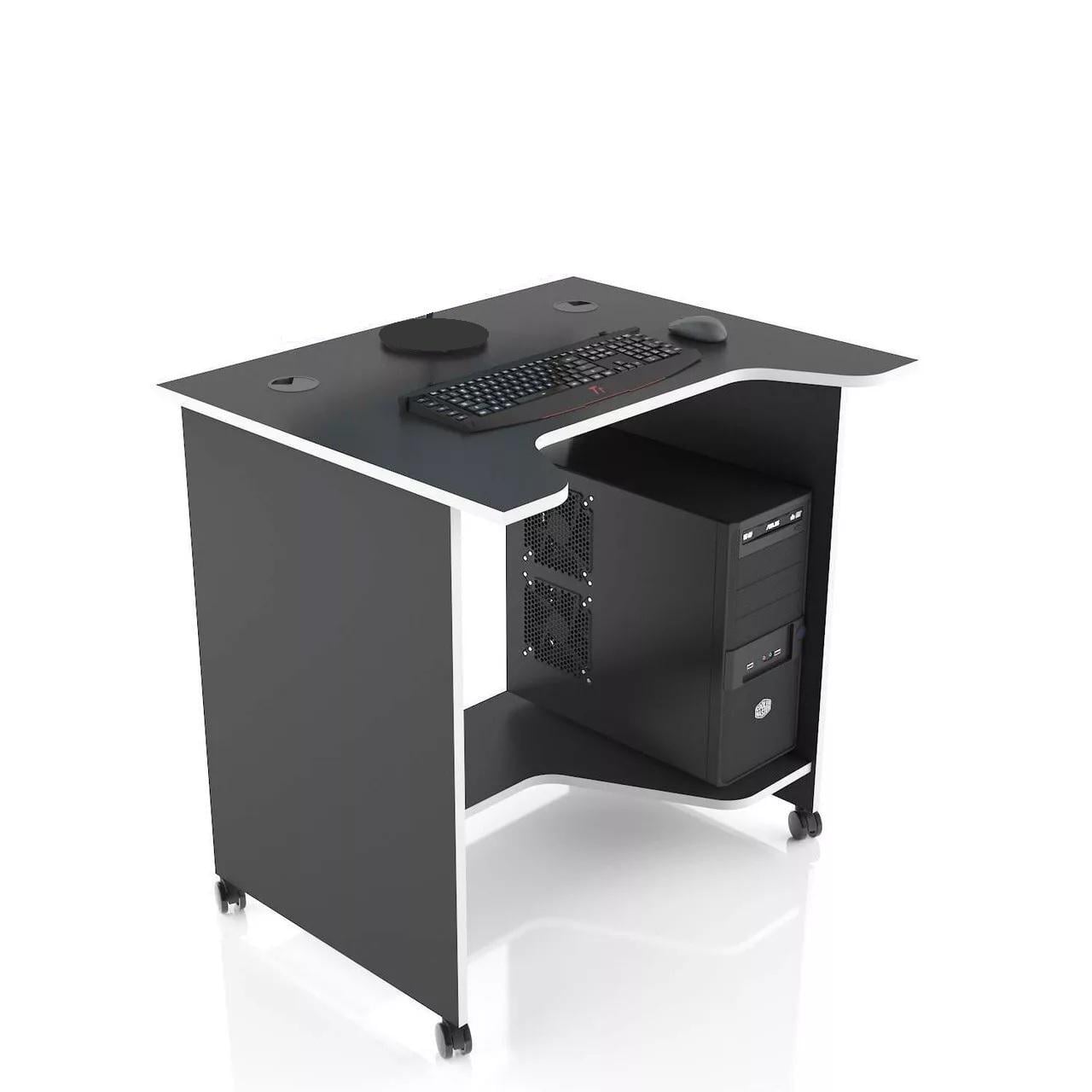 Компьютерный стол геймерский XGamer Mini XG10 100х65х75 см Черный/белый (CN-XG10MINIBW)