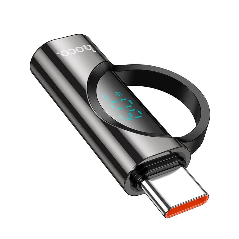 Переходник Hoco UA32A Lightning-Type-C 60W Black (ad3473dc) - фото 2