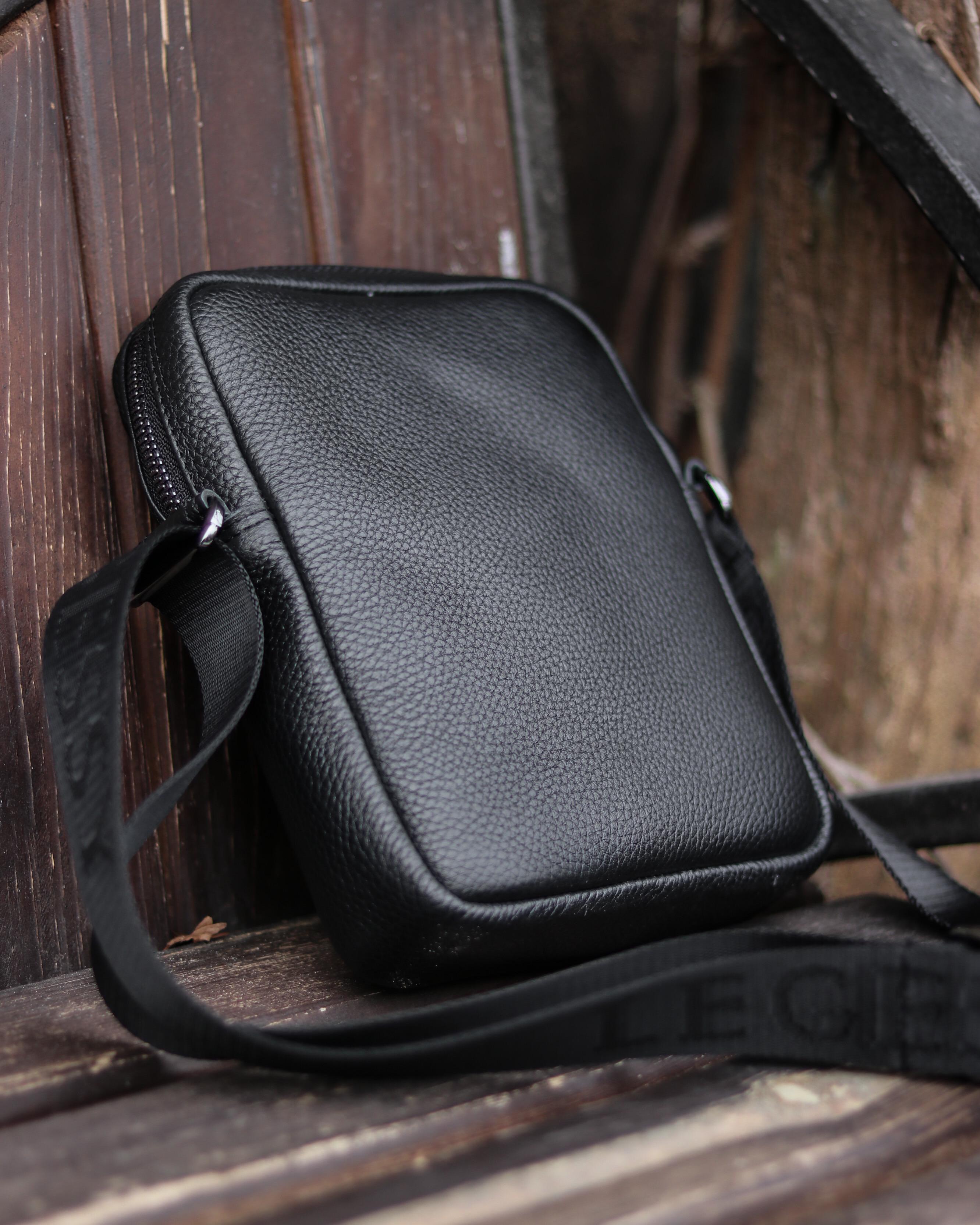 Сумка кожанная F 006 Черный - фото 5 Сумка кожанная F 006 Черный - фото 5