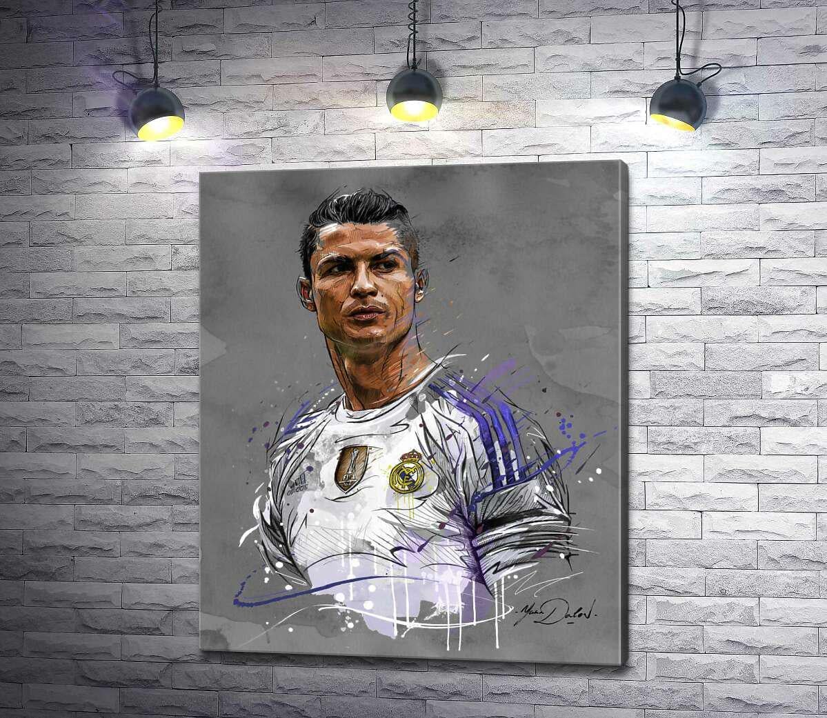 Картина ArtPoster Футболист "Реал Мадрида" (Real Madrid) Криштиану Роналду (Cristiano Ronaldo) смотрит вдаль 107x130 см Модуль №1 (000390) Картина ArtPoster Футболист "Реал Мадрида" (Real Madrid) Криштиану Роналду (Cristiano Ronaldo) смотрит вдаль 107x130 см Модуль №1 (000390)