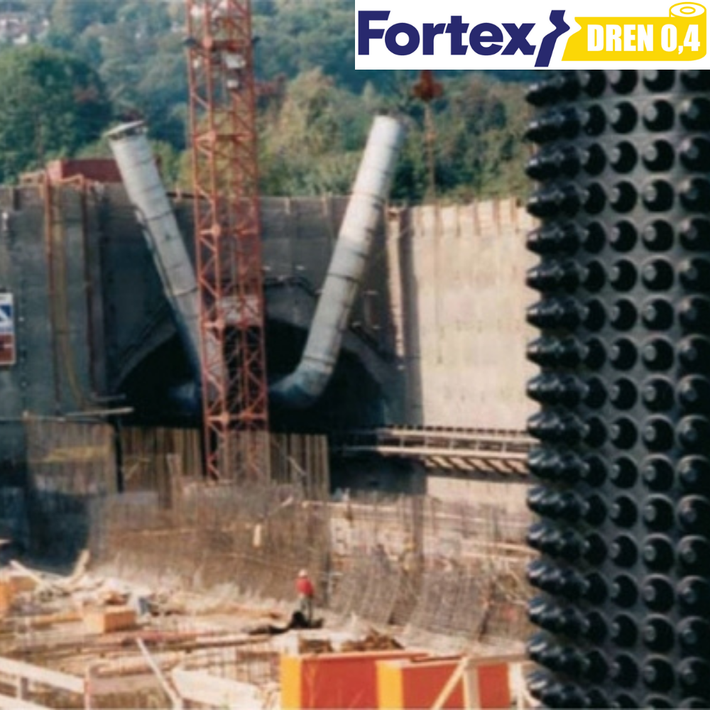Мембрана для фундамента дренажная Fortex DREN 0,4 1x20 м 20 м2 (340056) - фото 12