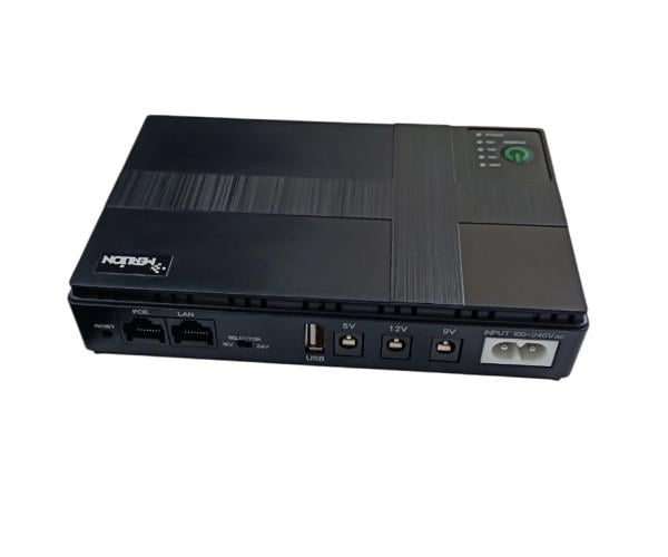 Источник бесперебойного питания для роутера DC1018P USB/DC 5V/9V/12V 10400 mAh Black