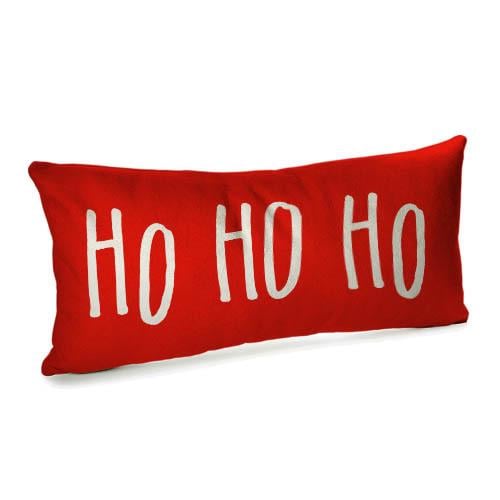 Подушка для дивана бархатная Ho ho ho 50x24 см (52BP_22NG012)