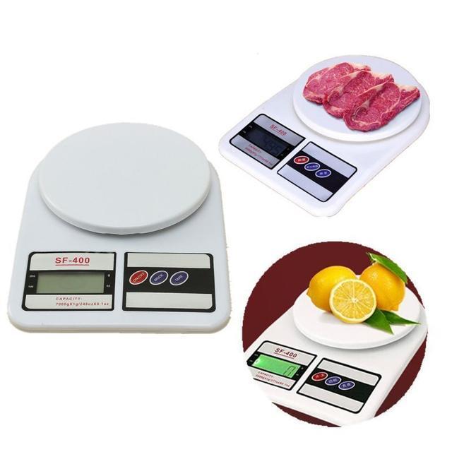 Весы кухонные Electronic Kitchen Scale SF-400 7 кг с дисплеем Белый (1031) - фото 8