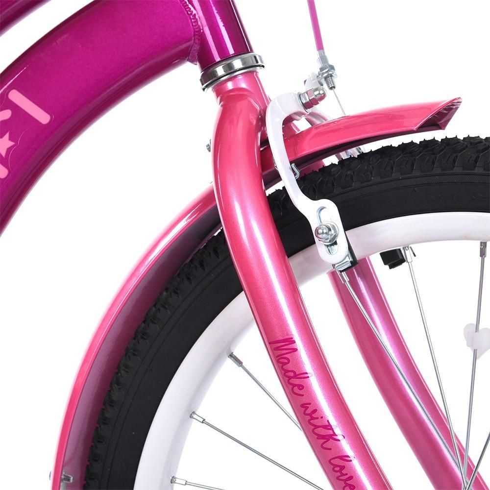 Велосипед для дівчинки PROF1 Wave 20" з багажником Фіолетовий - фото 4 Велосипед для дівчинки PROF1 Wave 20" з багажником Фіолетовий - фото 4