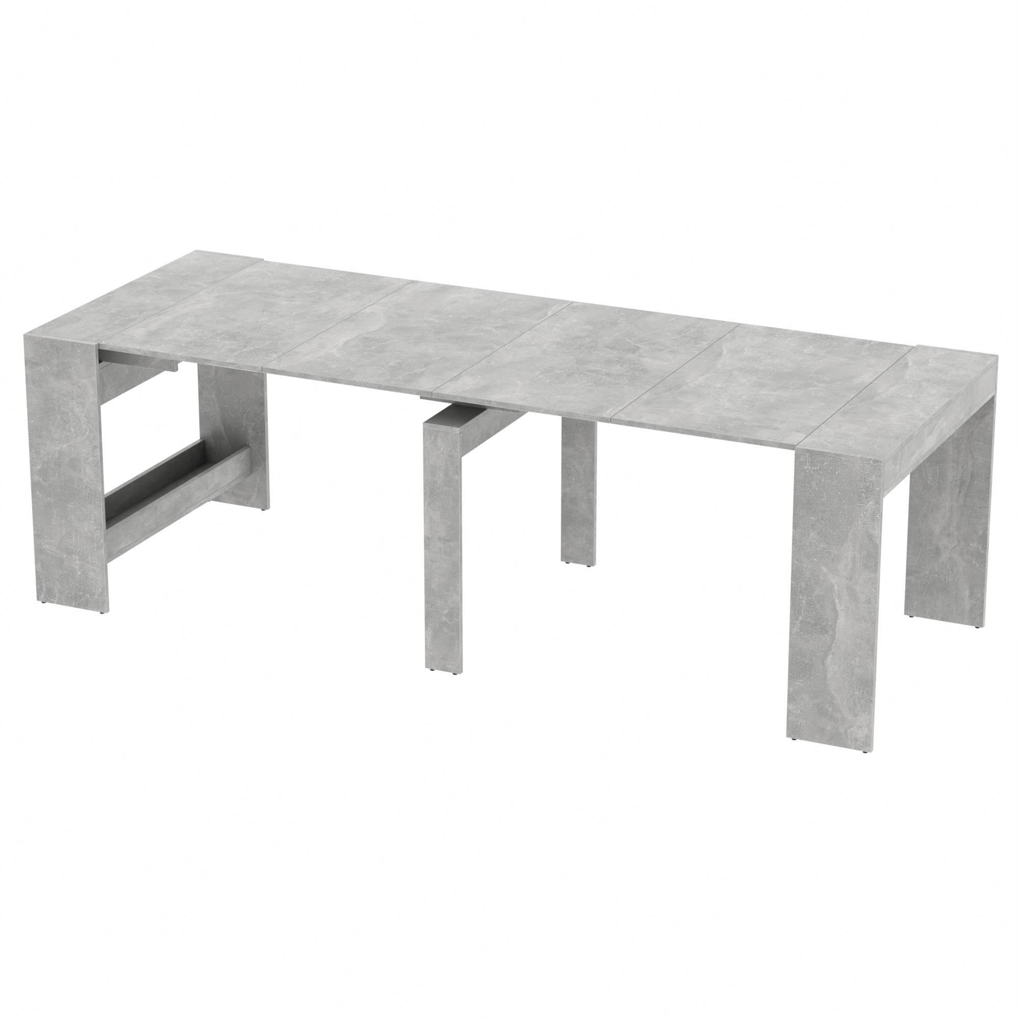 Стіл для кухні обідній розсувний Неман Пітон Лайт Бетон (853048)