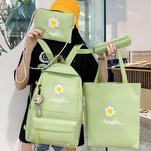 Шкільний рюкзак для дівчинки Ромашка 4в1 5-11 клас Салатовий (27667939) - фото 2 Шкільний рюкзак для дівчинки Ромашка 4в1 5-11 клас Салатовий (27667939) - фото 2