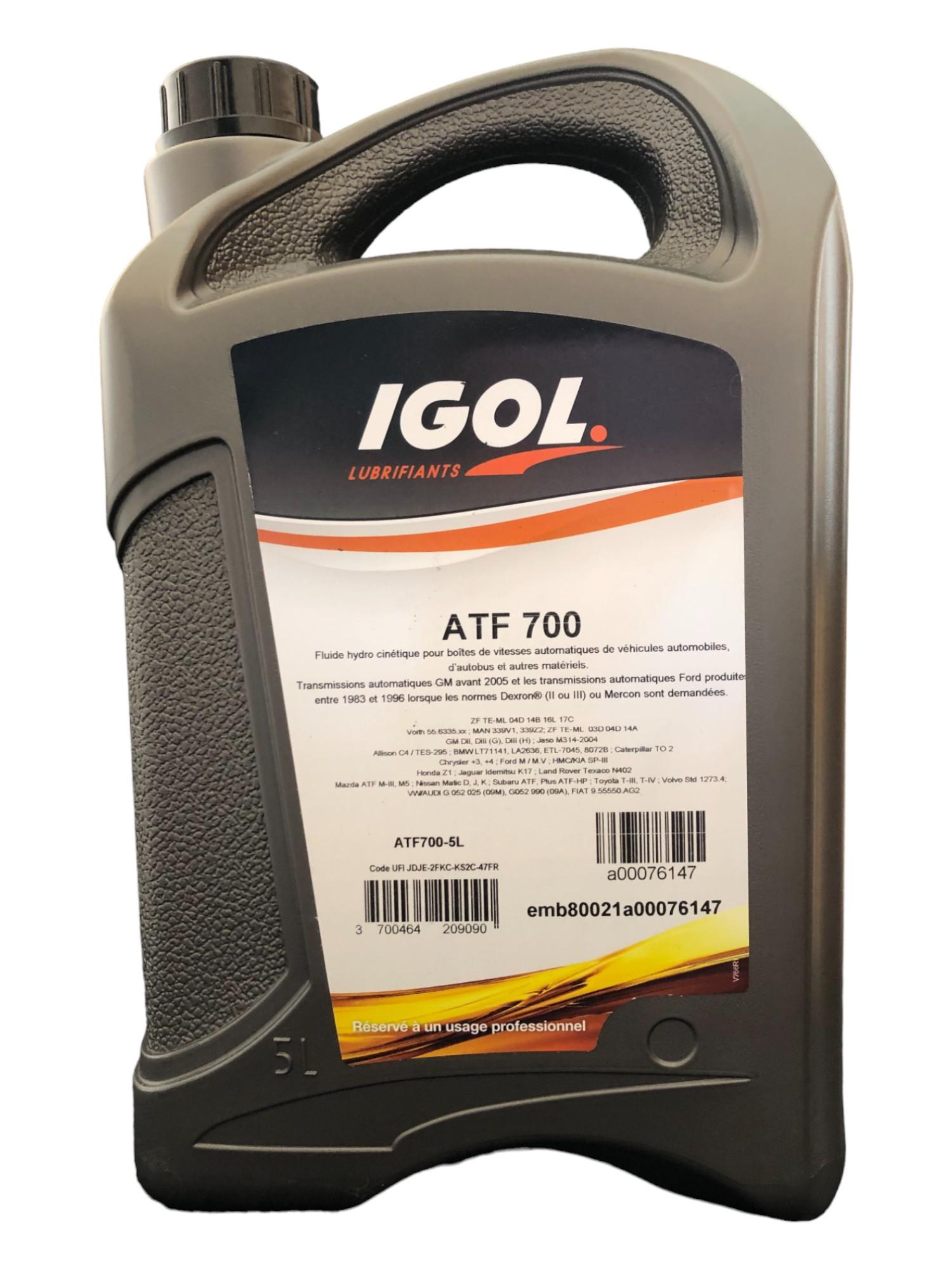 Трансмиссионная масло IGOL ATF 700 5 л (18219999) Трансмиссионная масло IGOL ATF 700 5 л (18219999)