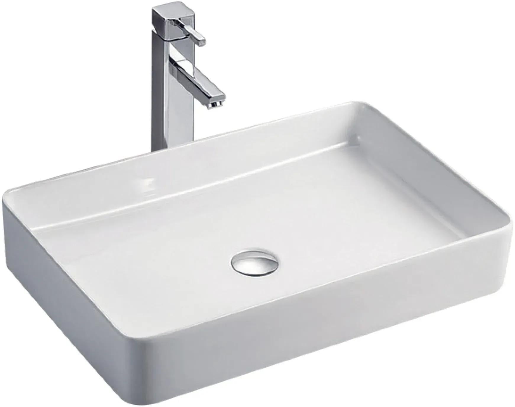 Умивальник на стільницю накладний Koller Pool Kvadro 600x405 мм KR-0600-WB Білий (124548)