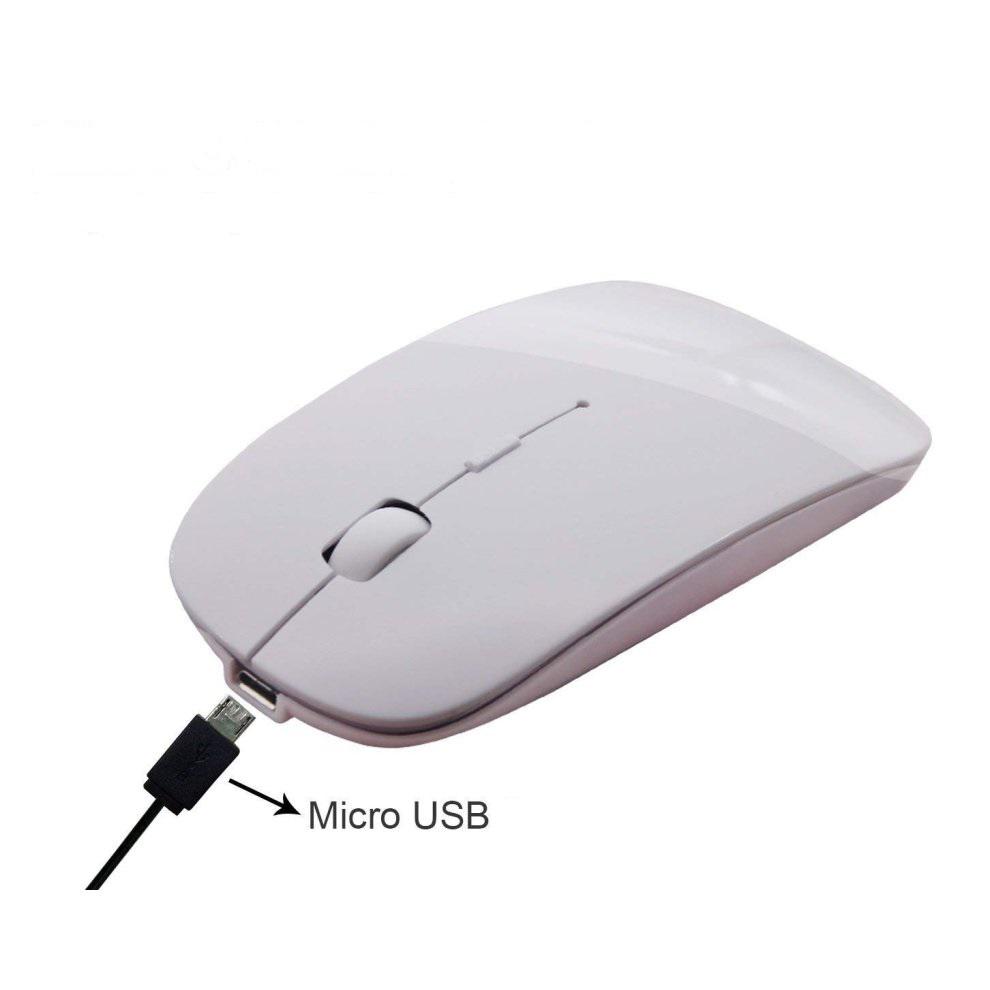 Мышь беспроводная Bluetooth USB Белый (10967980) - фото 3