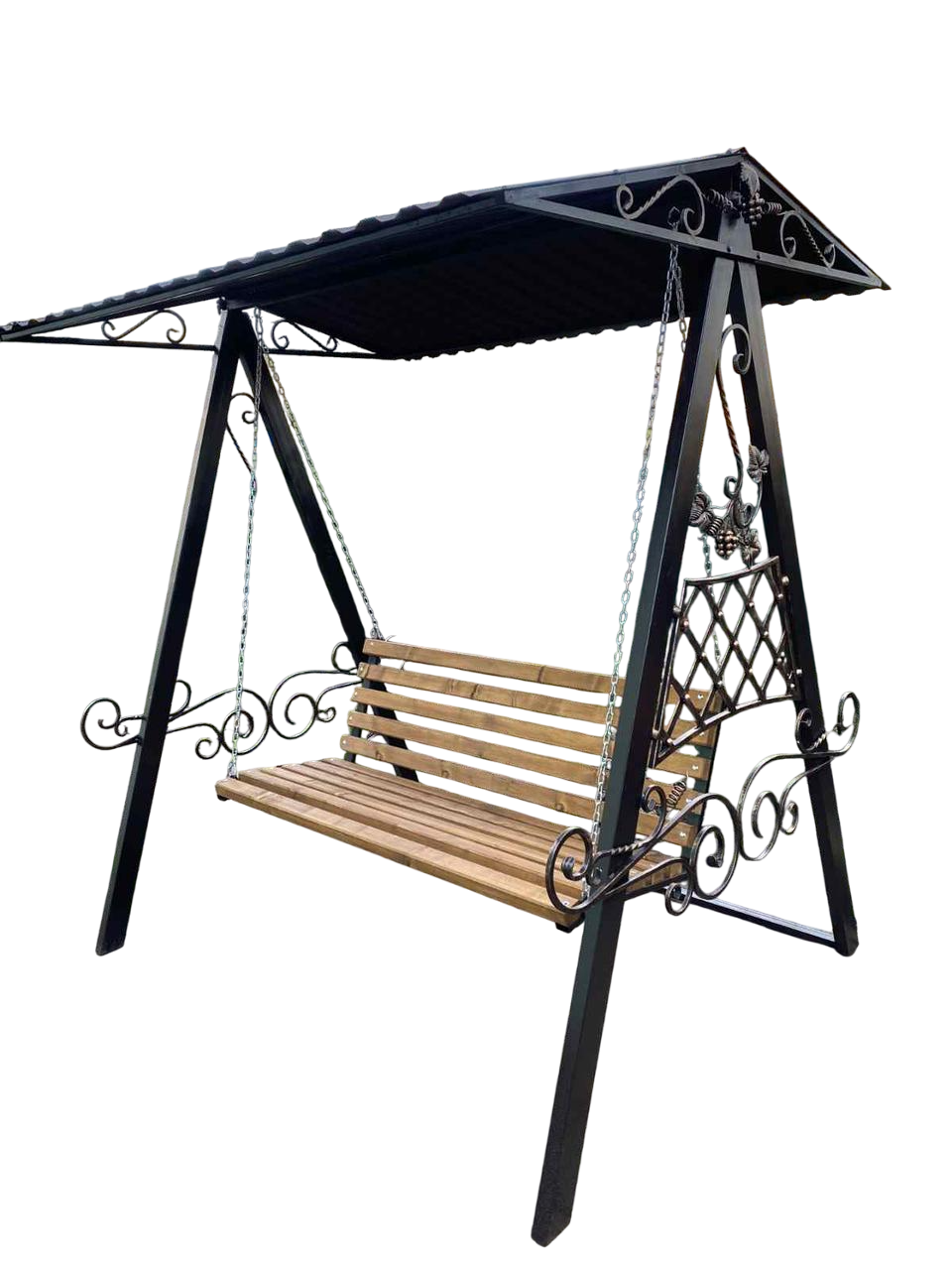 Гойдалка з металу з навісом 2,2 х 2 м (27709409)