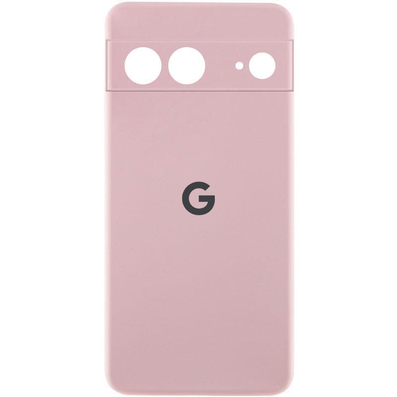 Противоударный Чехол Silicone Cover Lakshmi Full Camera (AAA) with Logo для Google Pixel 8 Розовый/Pink sand