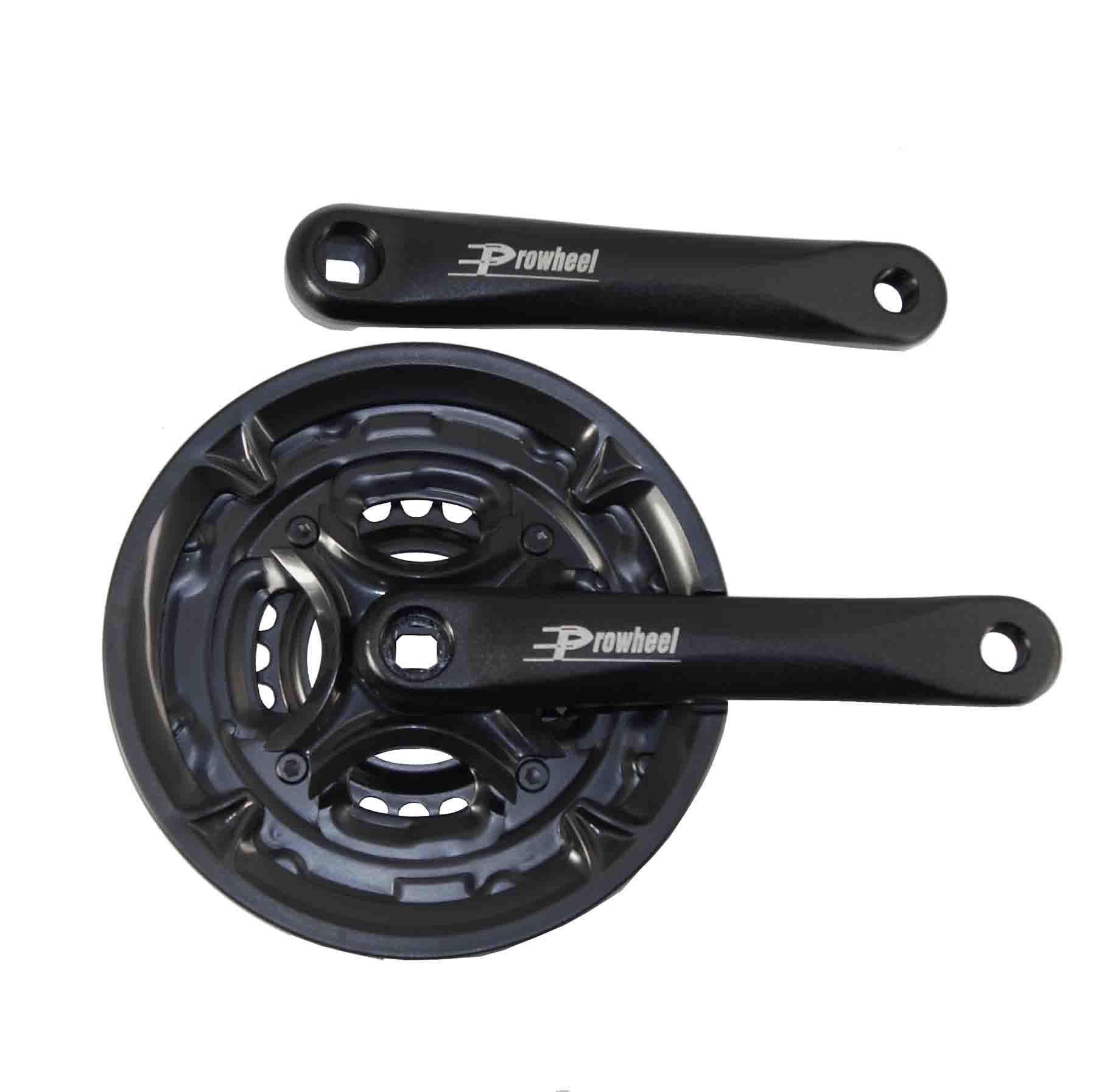 Шатун велосипедный ProWheel FC-AC49 42/34/24T 170 мм Черный (VR-10922)