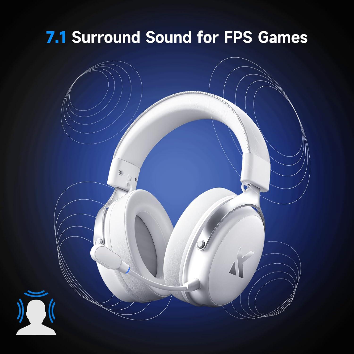 Навушники бездротові Mchose V9 Pro White - фото 4