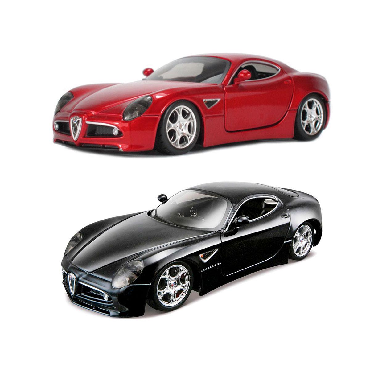 Автомодель игрушечная детская ALFA 8C COMPETIZIONE 2007 1:32 Красный металлик