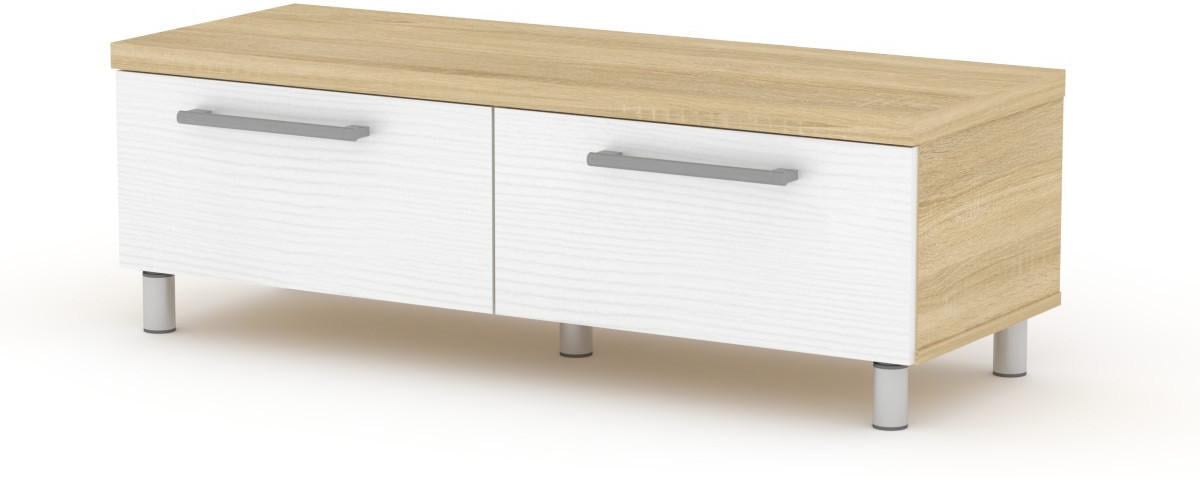 Тумба под ТВ Компанит МГ-2 ТВ-2 110х40х36,4 см Дуб комби (31366643)