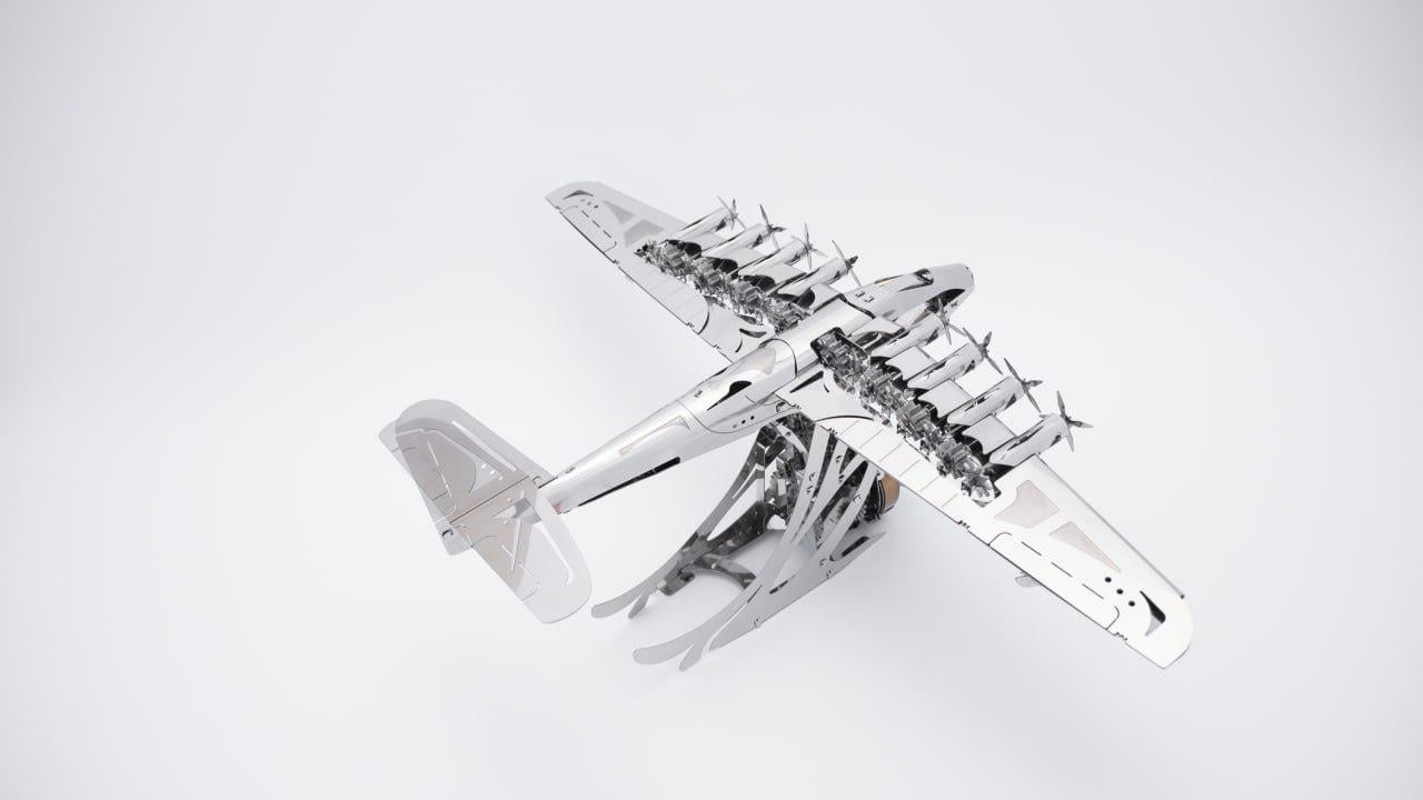 Конструктор METAL-TIME Celestial Hercules Spruce Goose H-4 Aircraft MT100 модель колекційна (3032571) - фото 10 Конструктор METAL-TIME Celestial Hercules Spruce Goose H-4 Aircraft MT100 модель колекційна (3032571) - фото 10