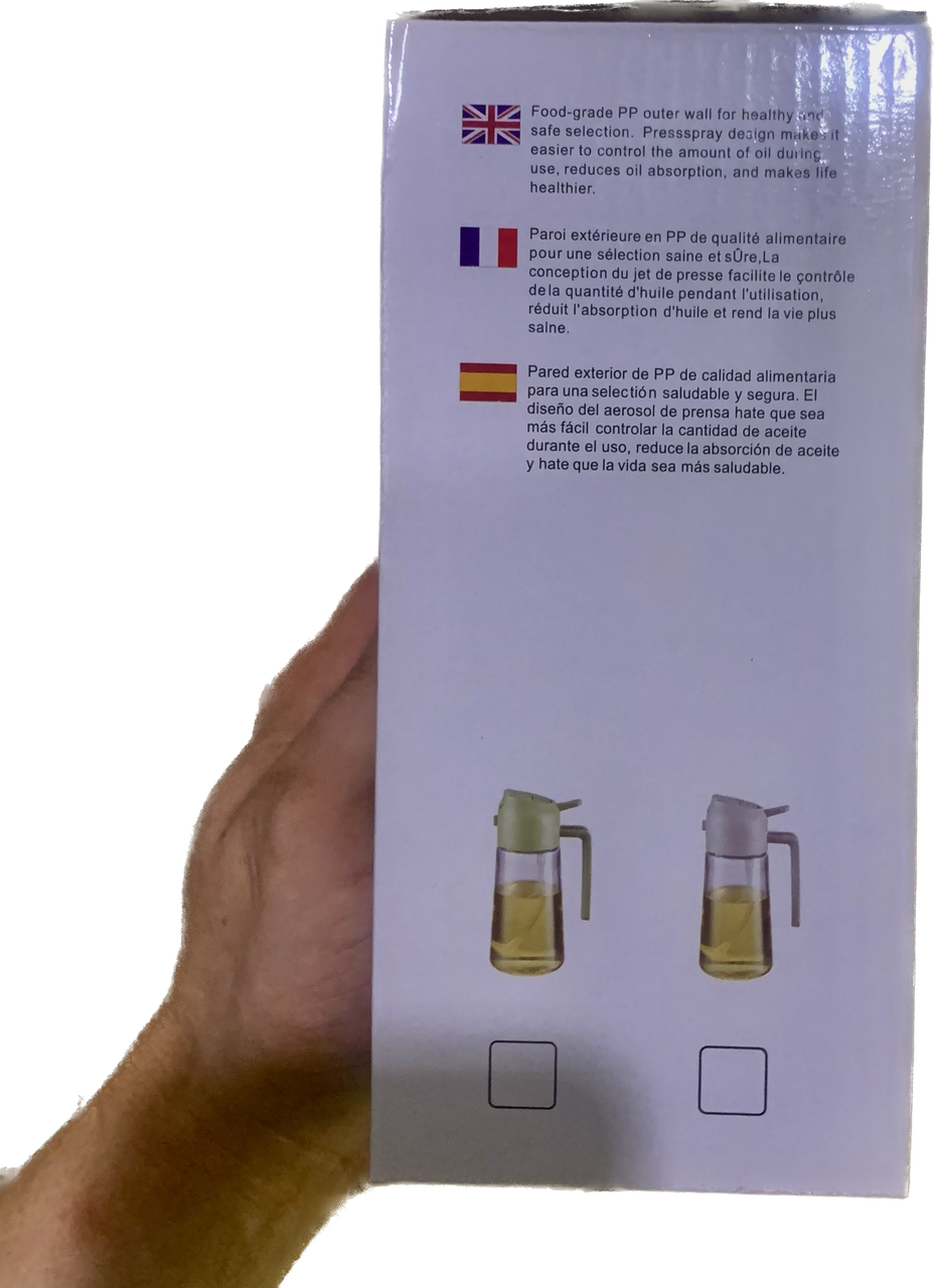 Бутылка с распылителем для масла 2в1 Зеленый (23705408) - фото 9