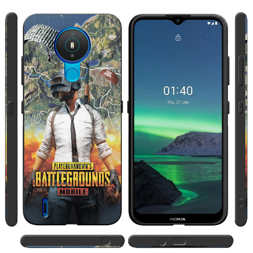 Чехол Boxface Nokia 1.4 PUBG Mobile Черный силикон (42377-up2309-43221) - фото 2