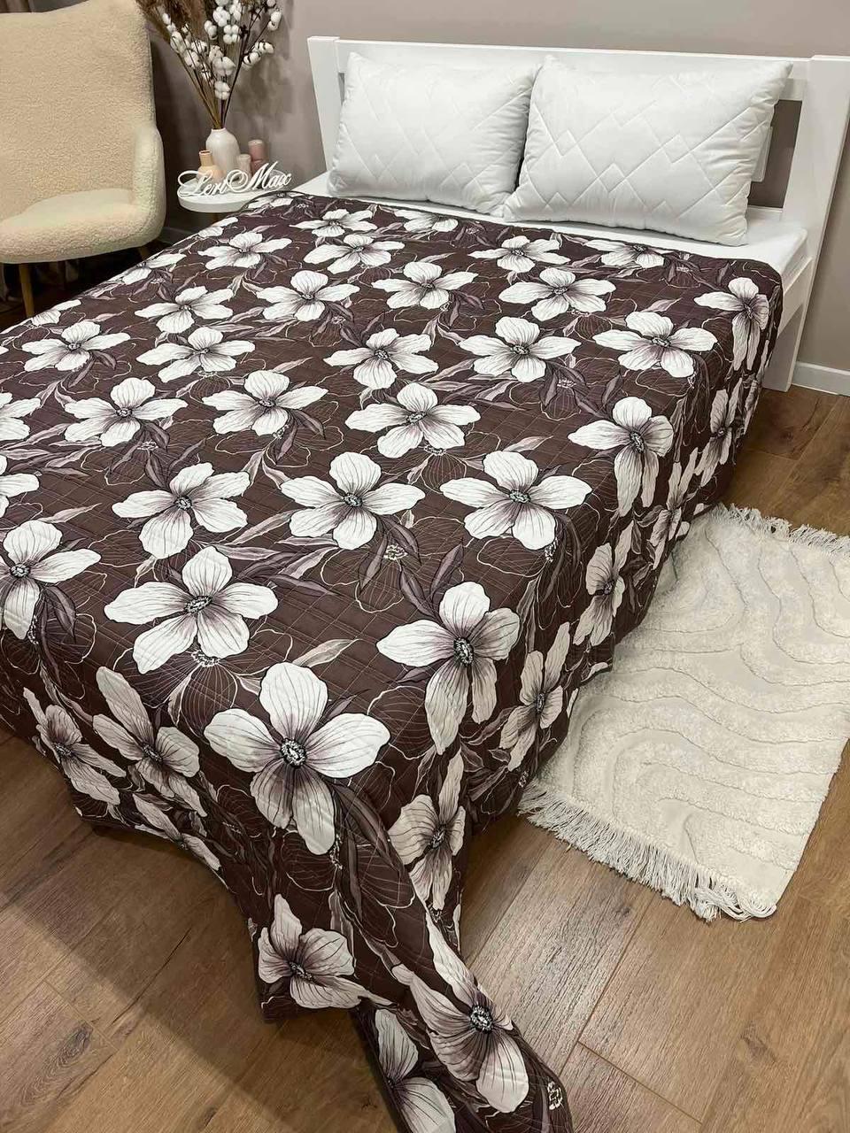 Плед на диван євро 200х220 см Коричневий (П4К-al-st-pl-003) - фото 3