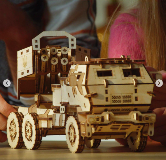 Конструктор-пазл ТМ Pazly 3D Хаймарс детский деревянный 272 детали (UPZ-004) - фото 8 Конструктор-пазл ТМ Pazly 3D Хаймарс детский деревянный 272 детали (UPZ-004) - фото 8