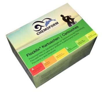 Средство для бассейнов химическое Flockfix Kartuschen таблетированный флокулянт в картриджах для освещения воды 1 кг (31514661)