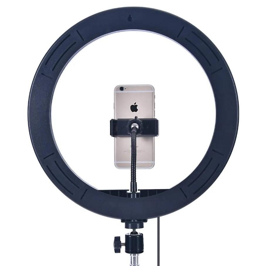 Кольцевая лампа для фото и видео съемки Ring Light LED с держателем RGB 15 режимов 30 см (532-1) - фото 4 Кольцевая лампа для фото и видео съемки Ring Light LED с держателем RGB 15 режимов 30 см (532-1) - фото 4