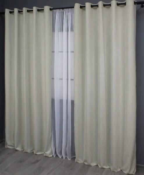 Комплект штор Sparta на люверсах мікровелюр 1,5х2,7 м 2 шт. Світло-сірий (1034ш) - фото 4 Комплект штор Sparta на люверсах мікровелюр 1,5х2,7 м 2 шт. Світло-сірий (1034ш) - фото 4