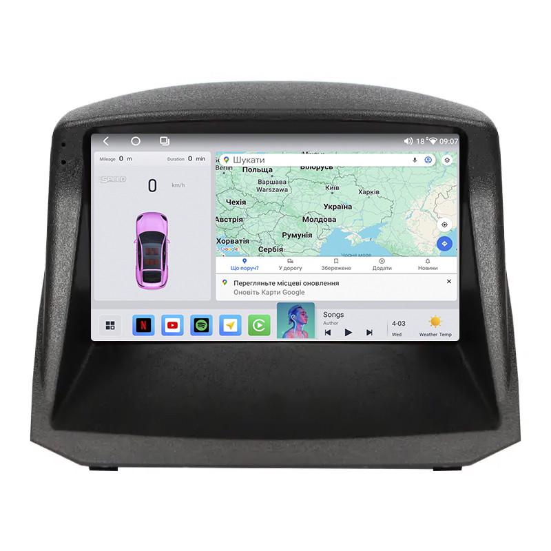 Автомагнитола штатная Lesko QLED CarPlay/4G/Wi-Fi/GPS/360° для Ford Fiesta Mk6 2008-2013 4/64Gb 9" (2321768260)