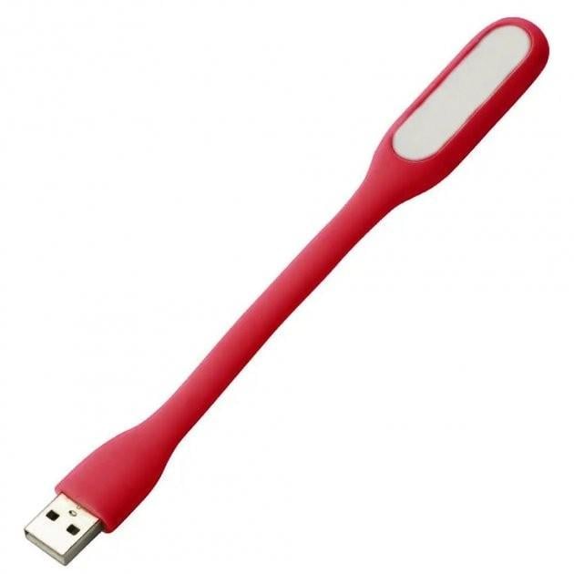 Светильник Usb гибкий Led для ноутбука и PowerBank Красный