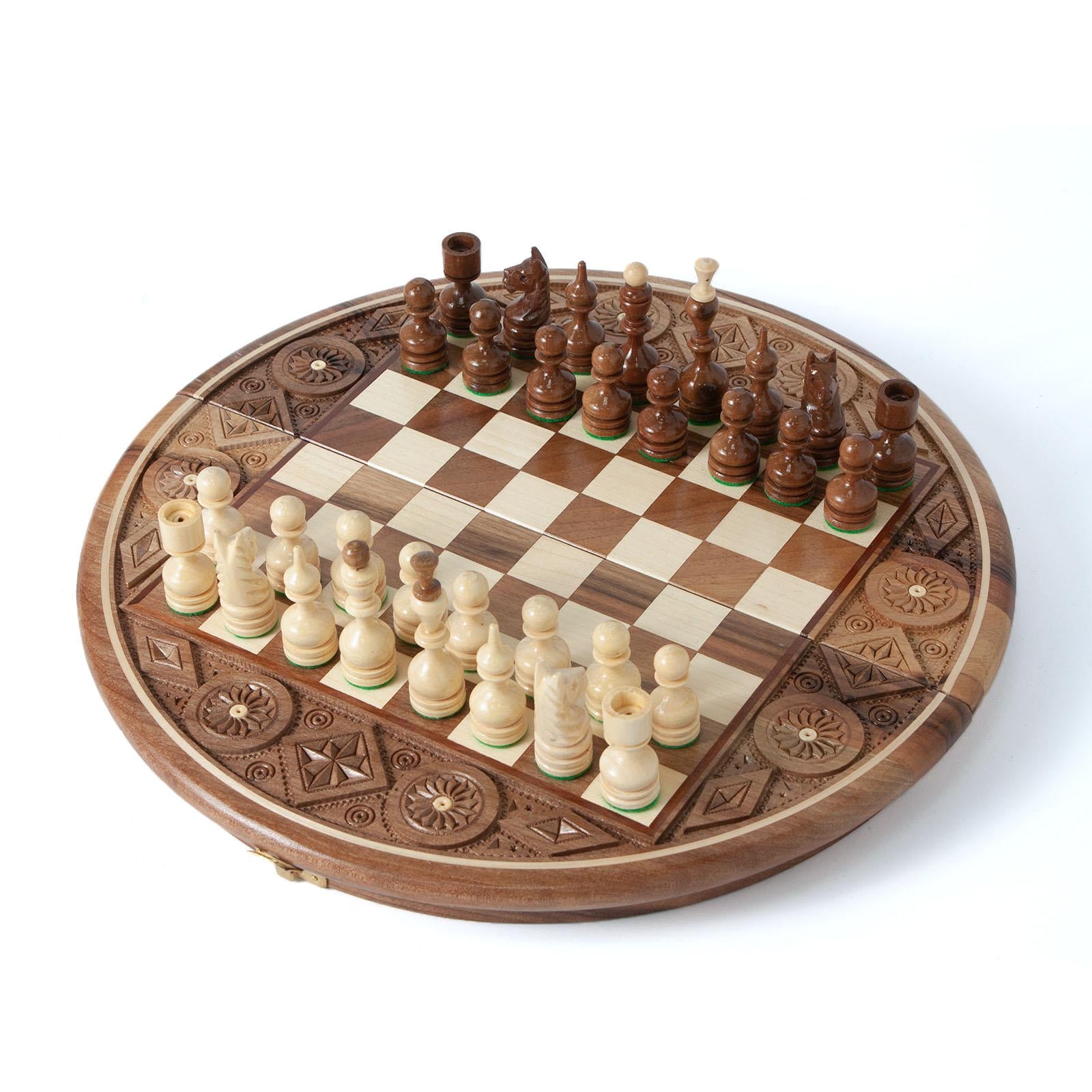 Шахматы Рубин ручная работа 35х35 см