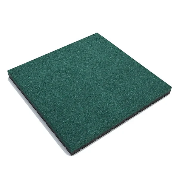 Резиновая плитка EcoPlay 500х500x40 мм Темно-зеленый (2562227364)