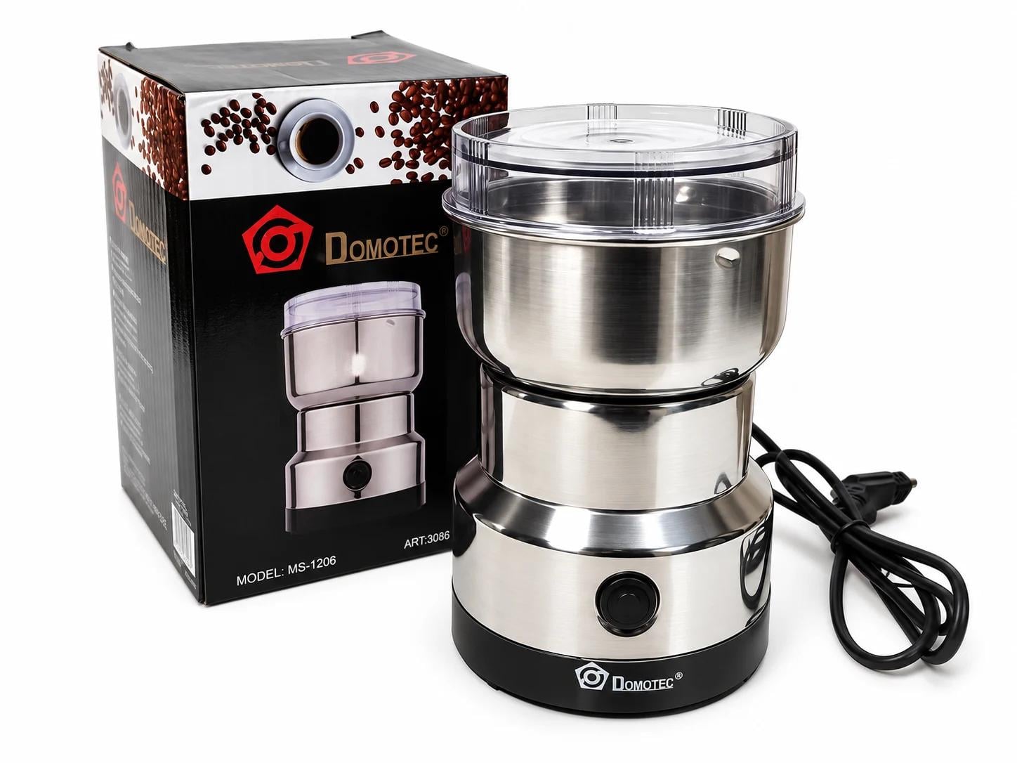 Кавомолка ножова Domotec MS-7113 Сріблястий (GR-06911)