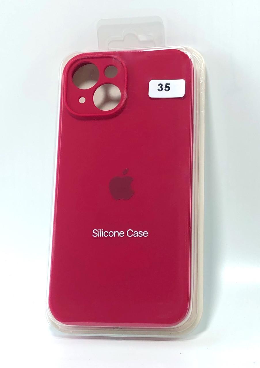 Чехол для телефона iPhone 14Plus Silicone Case FULL Camera №35 rose red - фото 1