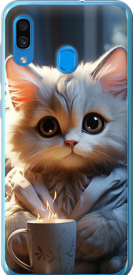 Чехол на Samsung Galaxy A20 2019 A205F White cat (5646u-1761-42517) Чехол на Samsung Galaxy A20 2019 A205F White cat (5646u-1761-42517)