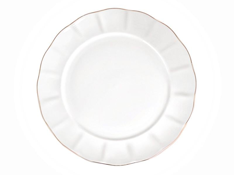 Тарелка фарфоровая Lefard royal gold c золотом 26см (949-017-1)