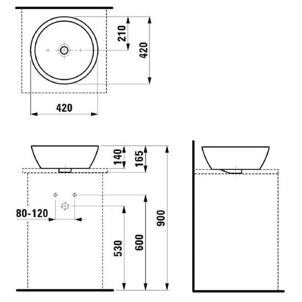 Раковина Laufen Pro B (8129620001091) - фото 3