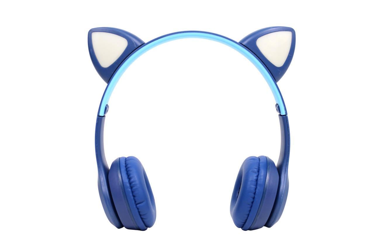 Наушники беспроводные Cat Ear с кошачьими ушками Синий (Y47)