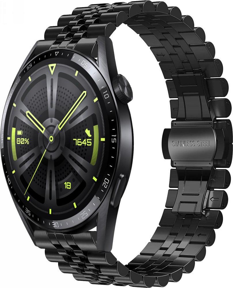 Браслет металлический Stech для Huawei Watch GT 4 46 мм Black (38563-2B)