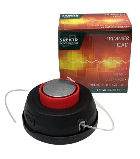 Шпуля для триммера Spektr Professional Trimmer Head с металлической кнопкой на подшипниках Шпуля для триммера Spektr Professional Trimmer Head с металлической кнопкой на подшипниках