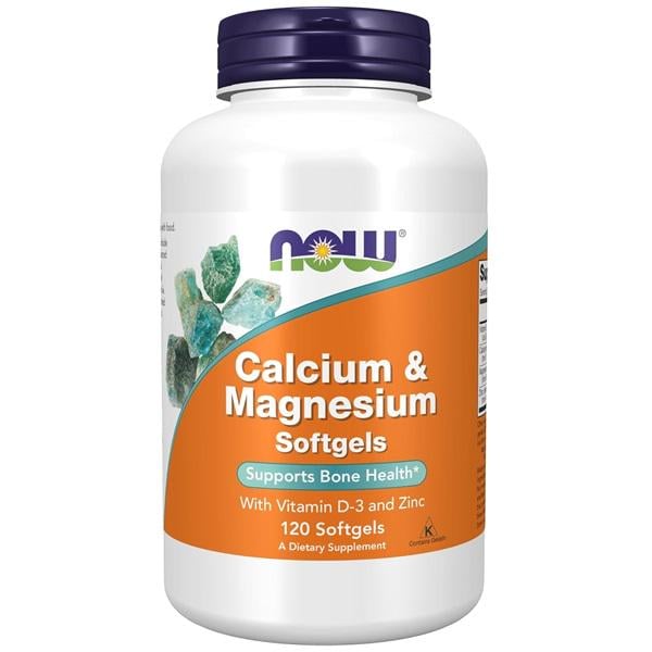 Мультимінеральний комплекс NOW Foods Calcium & Magnesium with D3 and Zink 120 Softgels (NF1251)