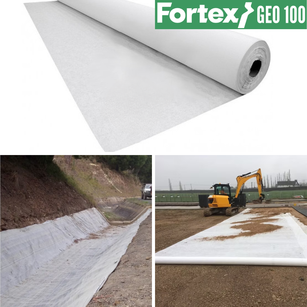 Геотекстиль нетканый PP Fortex Geo 100 г/м2 2x50 м 100 м2 (391255) - фото 11