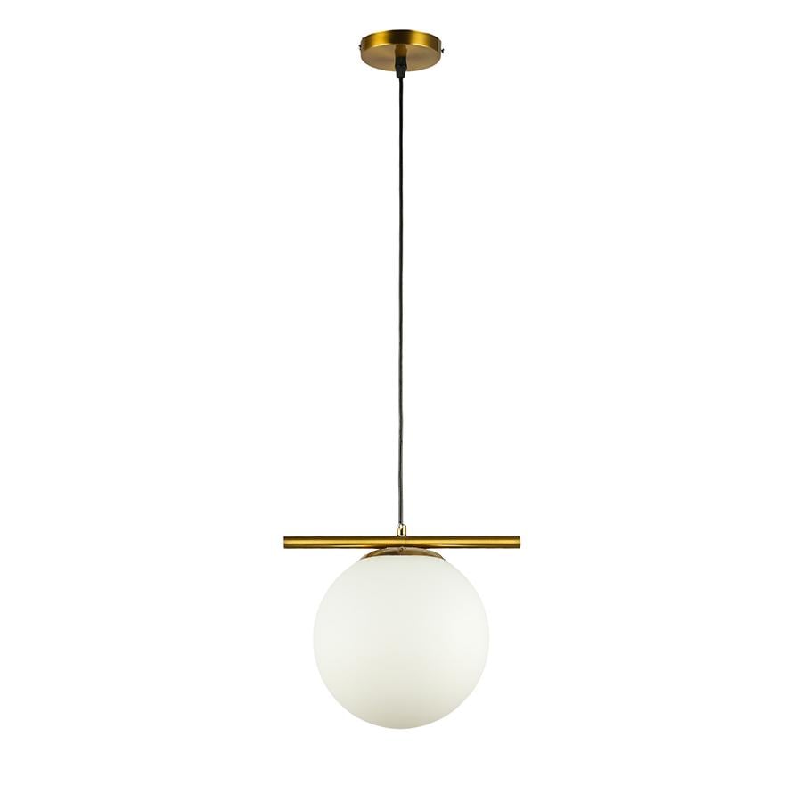Светильник подвесной шар Levistella 7841023-1 200mm GAB/WH плафон белый Бронза Светильник подвесной шар Levistella 7841023-1 200mm GAB/WH плафон белый Бронза