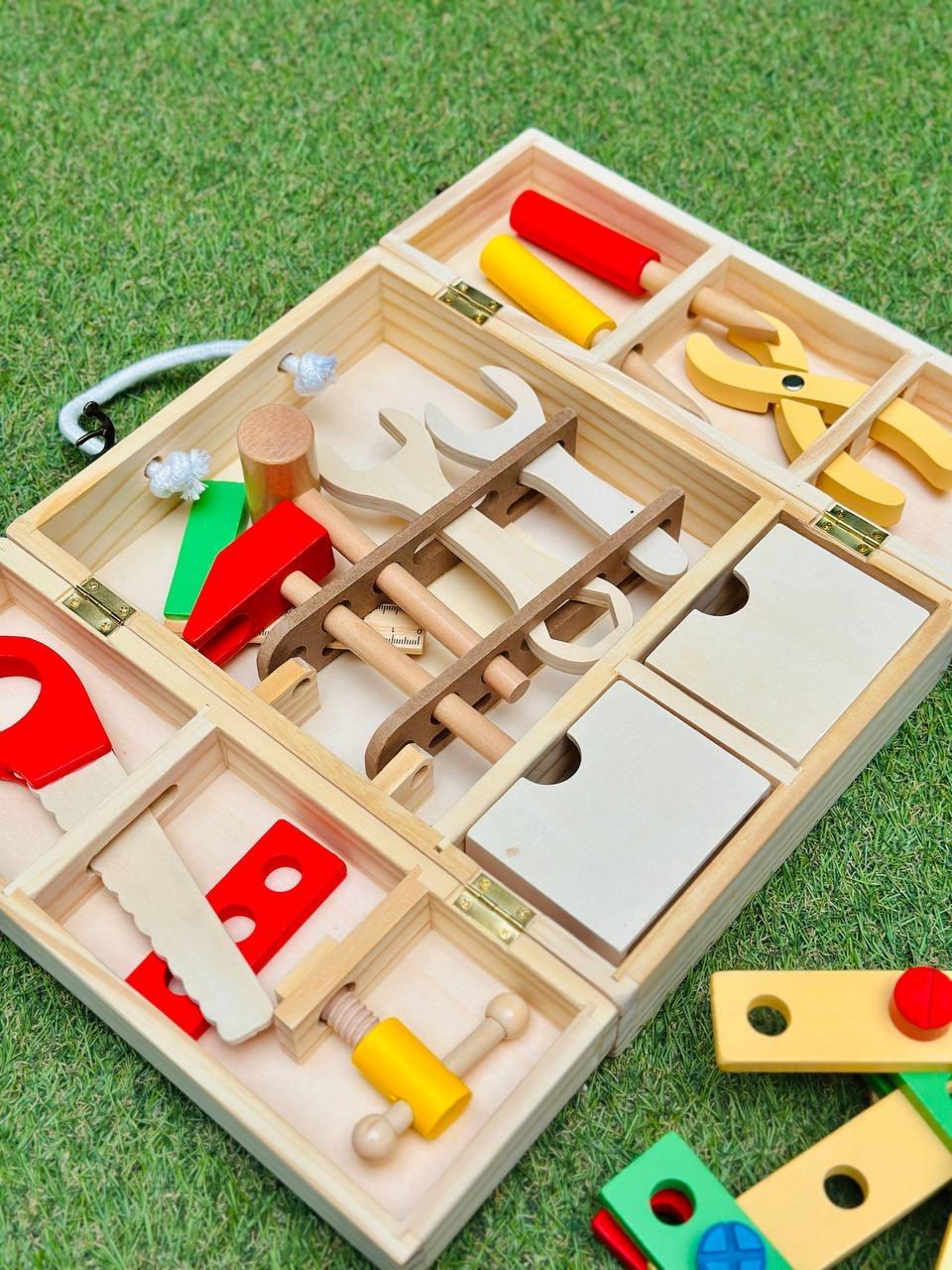 Детский набор Мастерская деревянные инструменты в чемодане (2679664989) - фото 3 Детский набор Мастерская деревянные инструменты в чемодане (2679664989) - фото 3