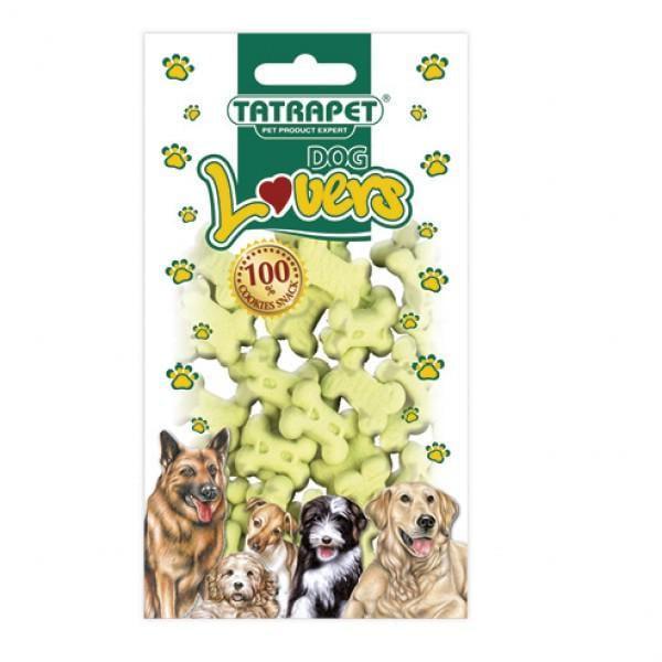 Лакомство для щенков и собак TatraPet Dog Lovers Puppy Mint Печенье микс мини косточек 80 г (1746942327)