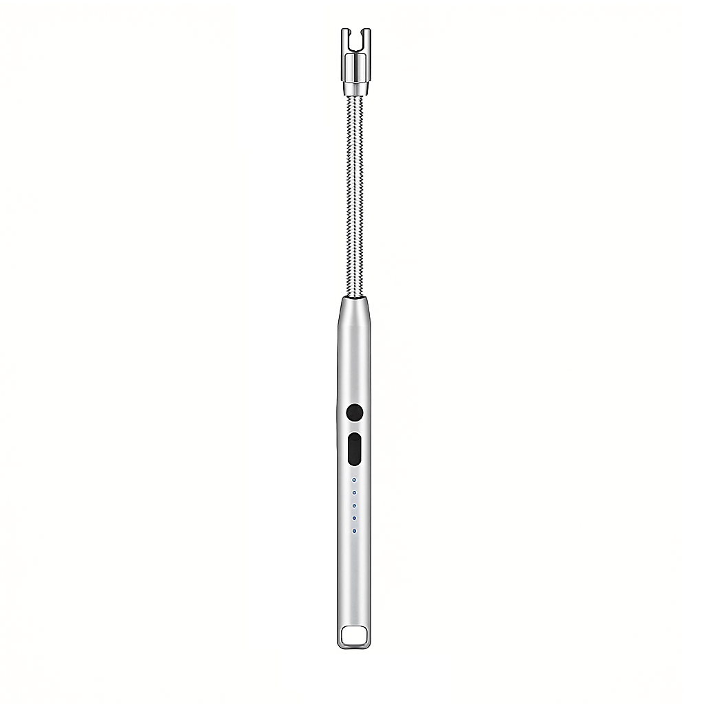 Кухонная зажигалка для газовой плиты с USB зарядкой Silver