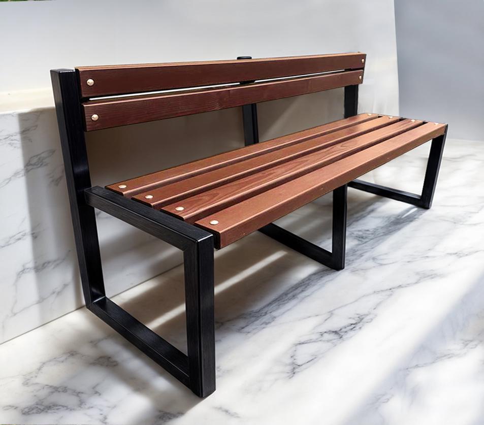 Скамейка садовая ТОБІ ШО Лофт Бенч со спинкой без подлокотников 3 м Макасар (25589174) - фото 2 Скамейка садовая ТОБІ ШО Лофт Бенч со спинкой без подлокотников 3 м Макасар (25589174) - фото 2