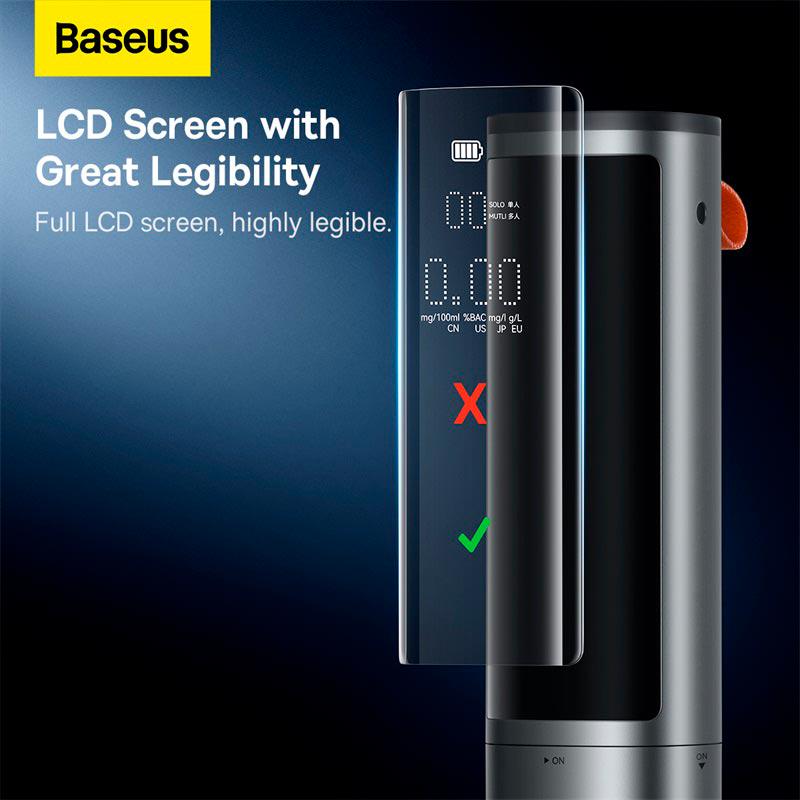 Алкотестер Baseus SafeJourney Pro Series Breathalyzer Grey (CRCX060014) - фото 9